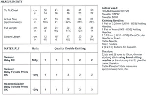 James Brett Double Knitting Pattern - Baby Sweater & Hooded Jumper (JB684)