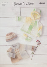 Load image into Gallery viewer, James Brett Double Knitting Pattern - Baby Jacket Hat &amp; Bootees (JB690)