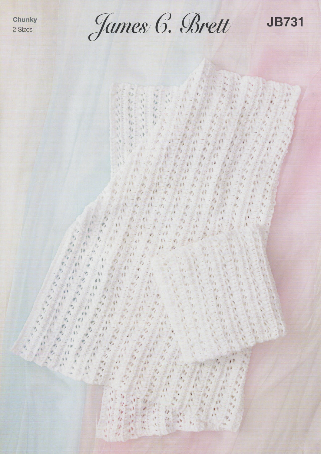 James Brett Chunky Knitting Pattern - Baby Blankets (JB731)