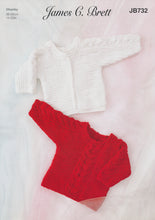 Load image into Gallery viewer, James Brett Chunky Knitting Pattern - Baby Sweaters (JB732)