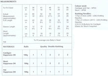 Load image into Gallery viewer, James Brett Double Knit Knitting Pattern - Baby Cardigan Skort &amp; Hat (JB743)