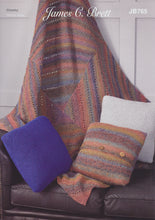 Load image into Gallery viewer, James Brett Chunky Knitting Pattern - Throw &amp; Cushion Covers (JB765)
