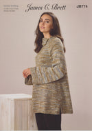 James Brett Double Knit Knitting Pattern - Ladies A Line Tunic (JB774)