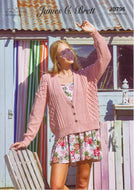 James Brett Double Knit Knitting Pattern - Ladies Cardigan (JB796)