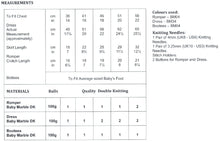 Load image into Gallery viewer, James Brett Double Knit Knitting Pattern - Baby Romper Dress &amp; Bootees (JB805)