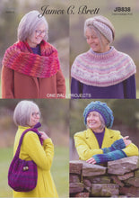 Load image into Gallery viewer, James Brett Chunky Knitting Pattern - Ladies Accessories (JB838)