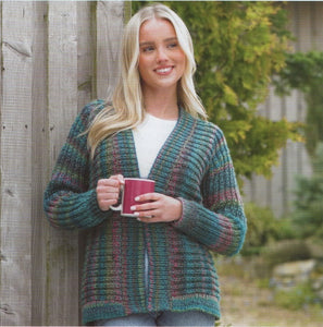 James Brett Chunky Knitting Pattern - Ladies Cardigans (JB840)