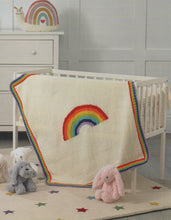 Load image into Gallery viewer, James Brett Double Knit Pattern - Babies Rainbow Blanket (JB906)