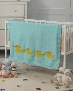 James Brett Double Knit Pattern – Babies Duck Blanket (JB907)