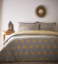 Load image into Gallery viewer, Joel Grey &amp; Ochre Reversible Single Duvet Set