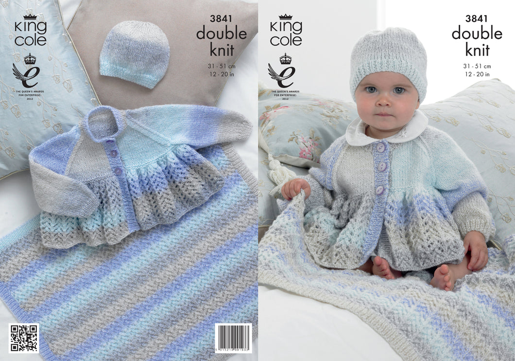 King Cole Double Knitting Pattern - 3841 Baby Set