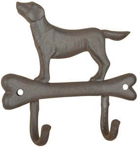 Cast Iron Dog on Bone 2 Coat Hooks (8 x 8) – Mill Outlets