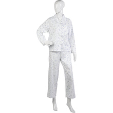 Load image into Gallery viewer, Slenderella Ladies Lightweight Floral Pyjama Set Blue - UK 20/22