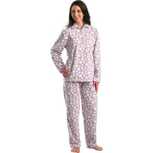Load image into Gallery viewer, Slenderella Ladies Luxurious Soft Fleece Polka Dot Pyjamas - XL (Pink)
