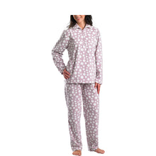 Load image into Gallery viewer, Slenderella Ladies Luxurious Soft Fleece Polka Dot Pyjamas - XL (Pink)