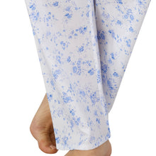 Load image into Gallery viewer, https://images.esellerpro.com/2278/I/177/563/PJ3208-slenderella-ladies-womens-floral-cotton-pyjamas-blue-close-up-2.jpg
