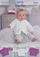 Load image into Gallery viewer, Wendy Peter Pan Baby Double Knitting Pattern - Cardigans &amp; Sweater (PP012)