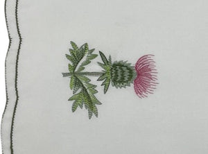 Embroidered Thistle Placemat (12" x 18")