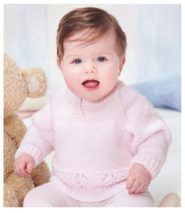 UKHKA 220 Double Knit Knitting Pattern - Baby Sweater & Cardigans