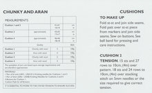 Load image into Gallery viewer, Chunky &amp; Aran Yarn Knitting Pattern - Easy Knit Design Cushion Covers UKHKA 144