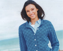 Load image into Gallery viewer, UKHKA 249 Double Knit Knitting Pattern - Ladies Button Up Cardigans