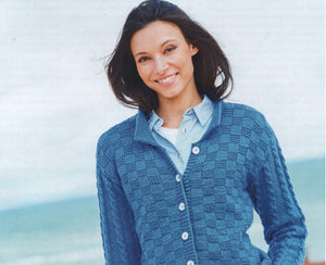 UKHKA 249 Double Knit Knitting Pattern - Ladies Button Up Cardigans