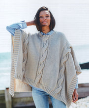 Load image into Gallery viewer, UKHKA 253 Chunky Knitting Pattern - Ladies Chunky Roll Neck &amp; Round Poncho