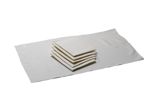 Pack of 6 Plain Cream Linen Union Glass Tea Towel Cloths (47cm x 76cm)