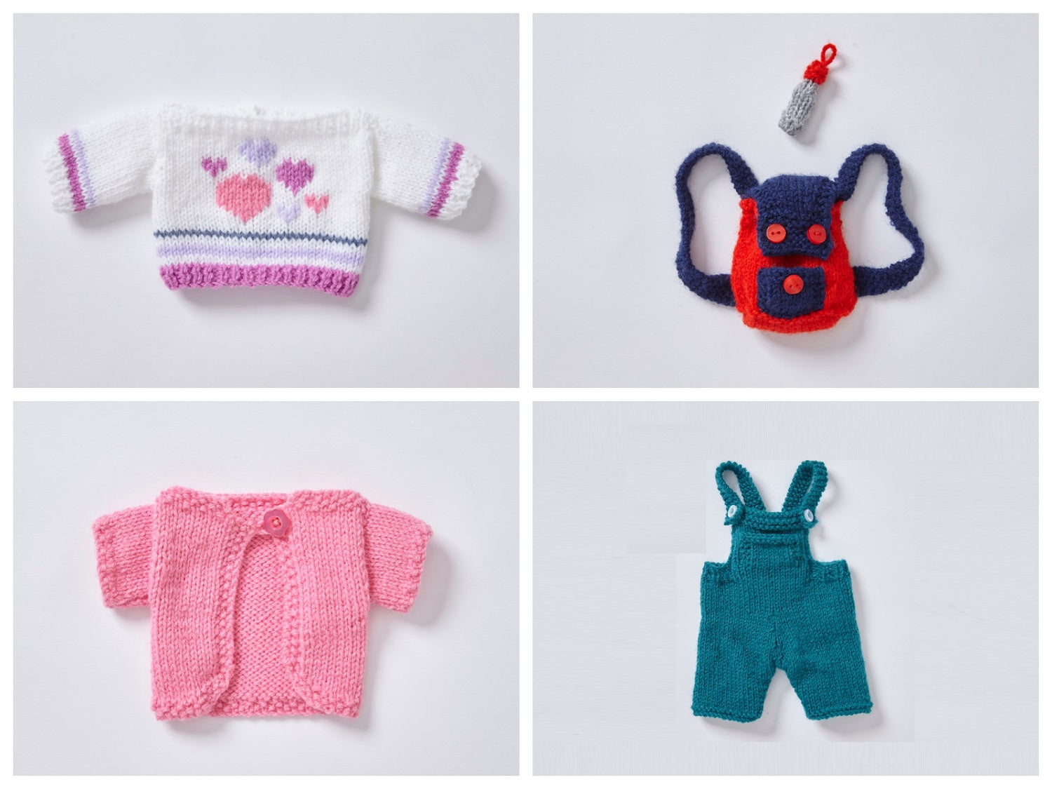 Livre Tricot King Cole Playtime Pals Book 1 - Modèles Poupées à Tricoter Avec Laine DK - 10