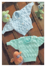 Load image into Gallery viewer, Double Knitting Pattern - UKHKA 78 Baby Cardigan &amp; Jumper