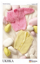 Load image into Gallery viewer, Double Knitting Pattern - UKHKA 62 Baby Cardigans &amp; Waistcoat