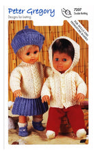 Load image into Gallery viewer, Peter Gregory Double Knitting Pattern - 7207 Dolls Outfits