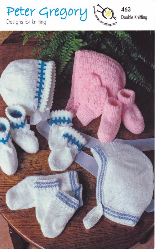 Peter Gregory DK Double Knitting Pattern - 463 Baby Accessories