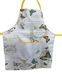 Cotton Butterfly Kitchen Baking Apron 70cm x 87cm