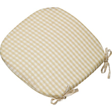Load image into Gallery viewer, https://images.esellerpro.com/2278/I/114/079/gingham-check-round-seat-pad-outdoor-dining-cushion-beige.jpg