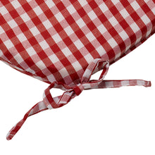 Load image into Gallery viewer, https://images.esellerpro.com/2278/I/114/079/gingham-check-round-seat-pad-outdoor-dining-cushion-red-close-up.jpg