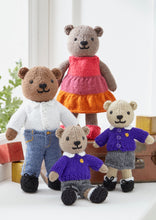 Load image into Gallery viewer, King Cole My Little Bears Knitting Pattern Book 1 – Bear Family