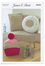 Load image into Gallery viewer, James Brett Amazon Super Chunky Knitting Pattern Cushion Covers (JB325)