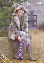 Load image into Gallery viewer, James Brett 4 Ply Knitting Pattern - Ladies &amp; Mens Socks (JB551)