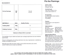 Load image into Gallery viewer, James Brett Chunky Crochet Pattern - Flo the Flamingo (JB404)