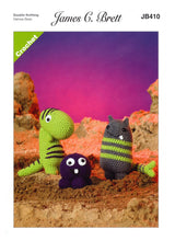Load image into Gallery viewer, James Brett Chunky Crochet Pattern - Magic Monsters (JB410)