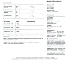 Load image into Gallery viewer, James Brett Chunky Crochet Pattern - Magic Monsters (JB410)