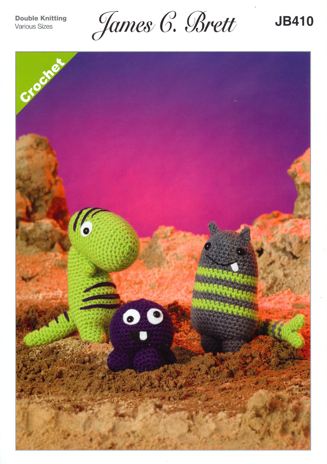 James Brett Chunky Crochet Pattern - Magic Monsters (JB410)