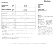 Load image into Gallery viewer, James Brett Double Knit Crochet Pattern - Baby Blankets (JB408)
