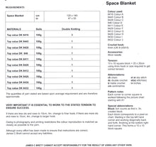 Load image into Gallery viewer, James Brett Double Knit Crochet Pattern - Space Blanket (JB412)