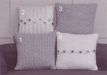 Load image into Gallery viewer, James Brett DK Knitting Pattern - Cushion Covers (JB790)