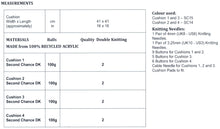 Load image into Gallery viewer, James Brett DK Knitting Pattern - Cushion Covers (JB790)