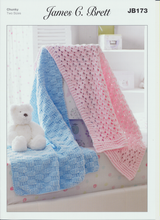 Load image into Gallery viewer, James C. Brett Knitting Pattern - Children&#39;s Blankets (JB173)