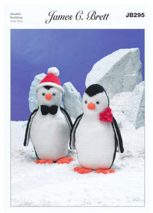 James Brett Double Knitting Pattern - JB295 Penguins