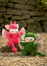 Load image into Gallery viewer, James Brett Chunky Knitting Pattern - Dragon (JB806)